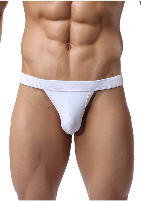 Men's Generic Futbol Jockstrap Underwear White